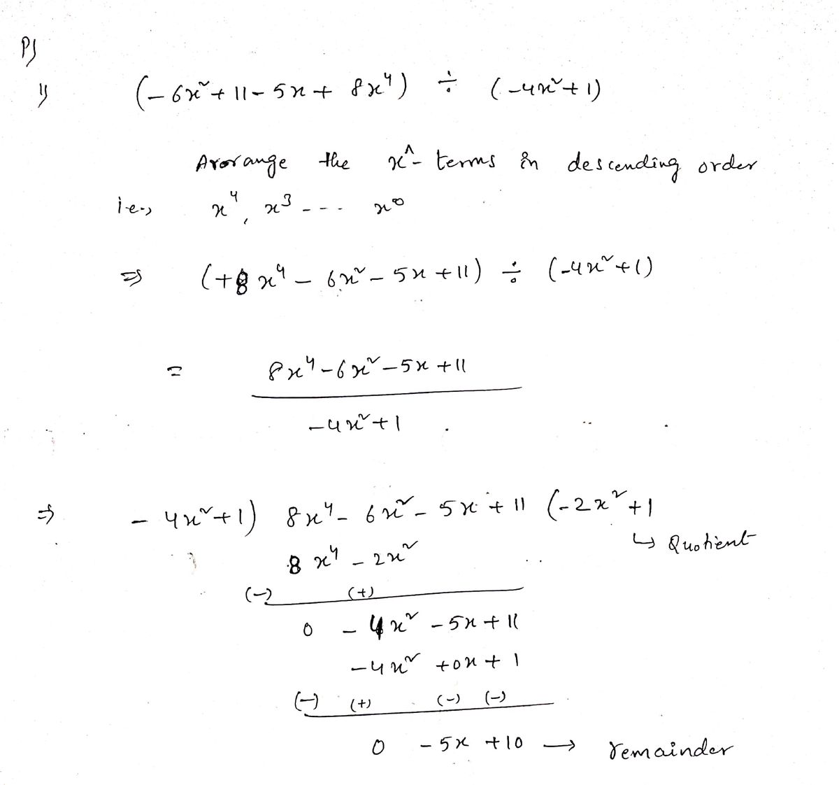 Algebra homework question answer, step 1, image 1